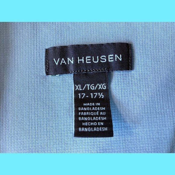 Van Heusen Men's Short Sleeve Classic Dress/Leisure wear Shirt XL Pre-Owned VF++ - Picture 5 of 5